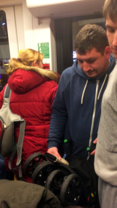 Squashed In A Blackpool Tram