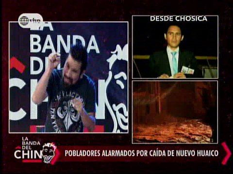 Nota - Pobladores alarmados por caida de nuevo Huaico