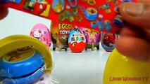 SURPRISE EGGS - Hello Kitty Spider Man Planes Transformers Two Surprise Mystery Giant Eggs