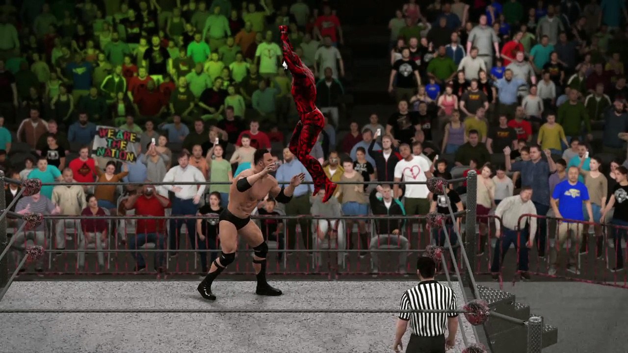WWE 2K17 carnage v the rock