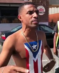 Fausto mata pierde reto y se pinta la bandera de puerto rico