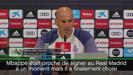 Transferts - Zidane : "Mbappé a failli signer au Real"