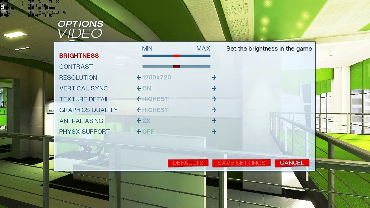 Mirrors Edge -[HIGH] Intel Hd Graphics 5500 - Core i3 5005u