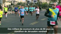 Des milliers de coureurs au marathon de Jérusalem