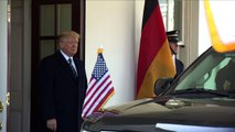URGENTE: Donald Trump recibe a Angela Merkel