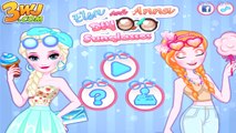 Elsa And Anna DIY Sunglasses - Frozen Sisters Dress Up Game - DIY Game For Girls