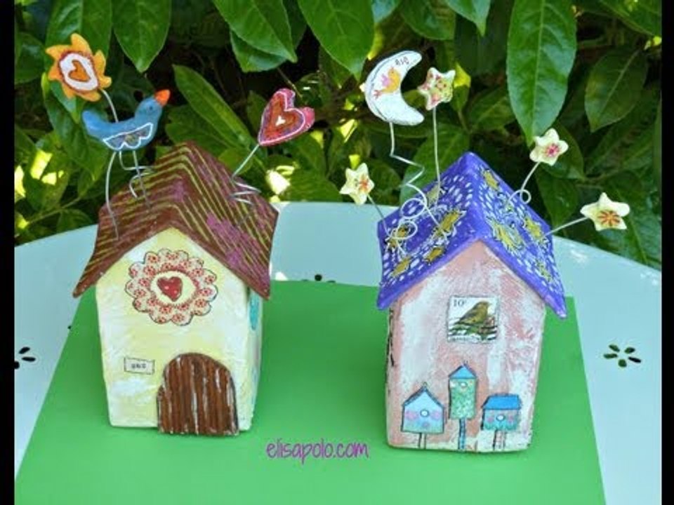DIY, Birds House Crafts, Casita de Pájaros, Cómo hacer una Casita de Pájaros.