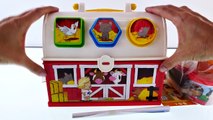 Dough Farm Animal Case Play Doh Learning Colors and Shapes with Little People Toys - Car R