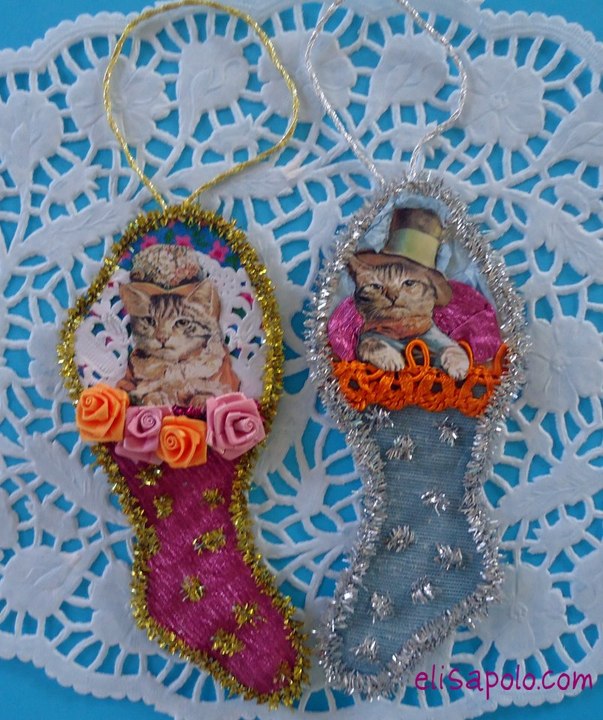 DIY, Manualidades para Navidad, Adornos Vintage Árbol de Navidad, Christmas Tree Ornaments