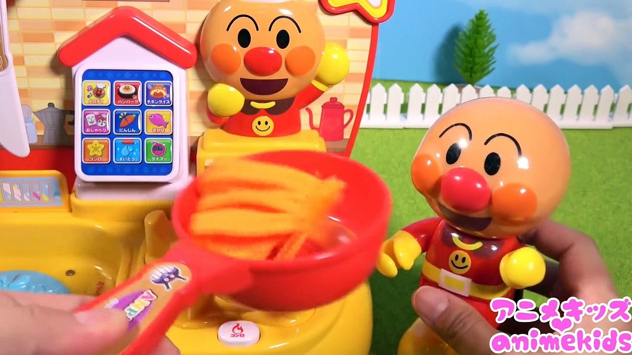 アンパンマン アニメ おもちゃ ドキンちゃんとコキンちゃんにお料理を作ってあげるよ❤ アンパンマン キッチン animekids アニメキッズ animation Anpanman Toy