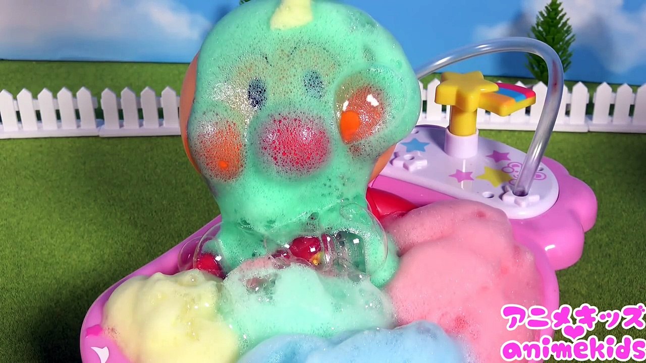 アンパンマン アニメ おもちゃ アンパンマン お風呂にはいるよ❤ カラフルあわのおふろ animekids アニメキッズ animation Anpanman Toy Bath