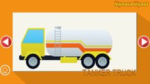 Learning Street Vehicles for Kids. Cars and Trucks. Dump truck Garbage truck Tractor Sport
