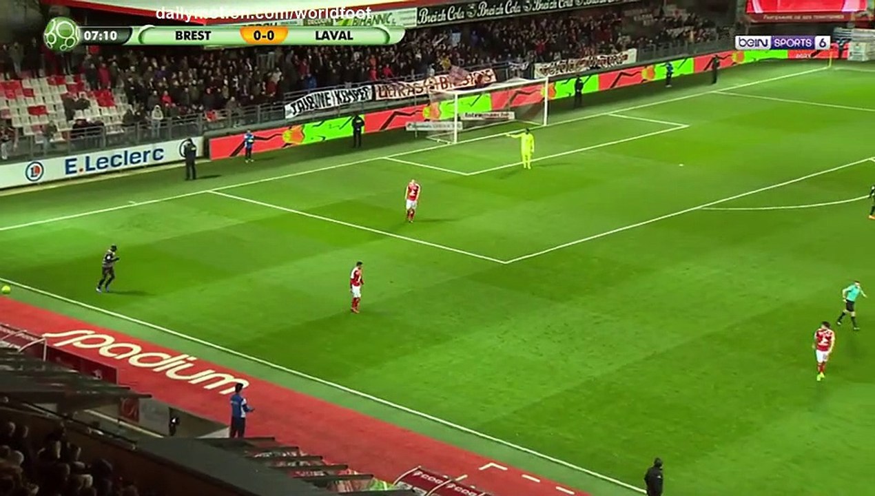 Louis Nganioni Goal HD - Brest 1 - 0 Laval - 17.03.2017 [HD ]
