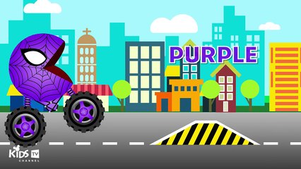 Learn Colors With Pacman for Kids - Colours Spiderman for Kids to Learn - Learning with lo