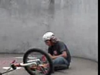 BMX Wall Ride First Try Crash