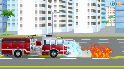 Spid el Coche de Carreras y el Coche de Policía | Dibujo animado para niños