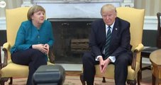 ABD Başkanı Trump Almanya Başbakanı Merkel'i Dünyaya Rezil Etti