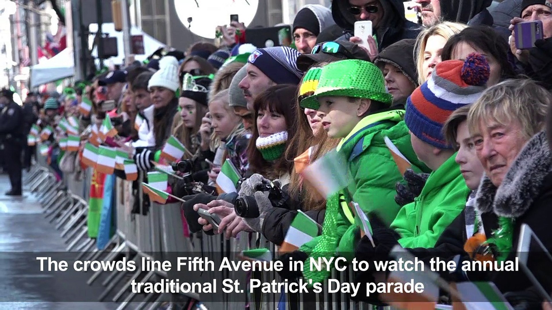 ⁣New York holds its traditional St. Patrick's Day Parade