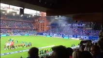 Sampdoria - Genoa Derby della Lanterna tifo and pyro 22 10 2016