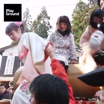 Aahh Japão nosso de cada dia ❤✈ festival do pênis no japão
