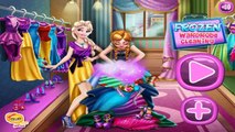 Princess Elsa & Anna Frozen Wardrobe Cleaning - Video Game For Girls/Kids