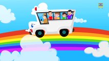 Wheels On The Bus Go Round And Round - 3D Animation Kids Songs | Nursery Rhymes for Child