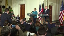 Trump evidencia diferencias con Merkel en gélida reunión