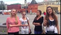 Rus Kızlar Sokak Ortasında Kimseye Aldırış Etmeden Böyle Eğlendiler