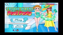 Frozen Sisters Pool Party - Princess Elsa and Anna Games for Kids
