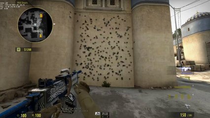 CSGO: Spray menu can remove some bullet decals.