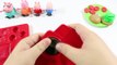 Peppa pig toys Hamburger! - Play doh Stop Motion french fries colorful playdoh clay