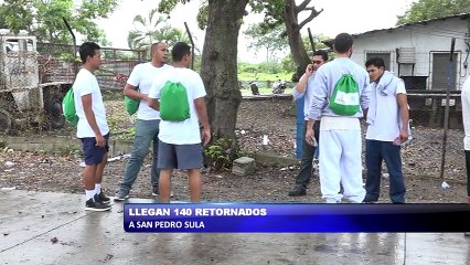 Llegan 170 deportados a San Pedro Sula