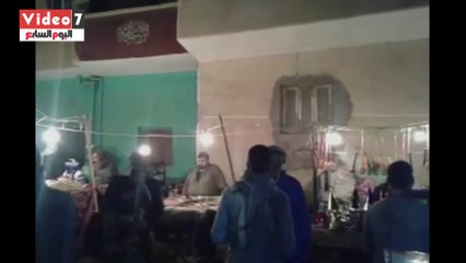 بالفيديو..مدد يا سيدى مدد".. المئات يتوافدون على مقام الشيخ رمضان جنيدى ببنى سويف