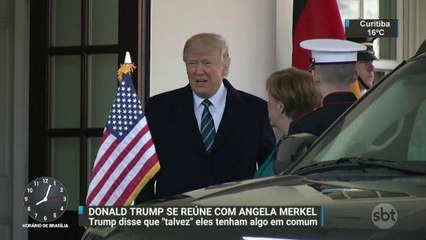 Trump diz que ´talvez´ tenha algo em comum com Angela Merkel