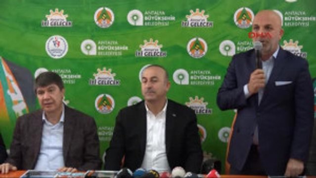 Antalya Bakan Çavuşoğlu Alanya'daki Hollandalılarla Buluştu
