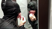Spiderman vs Batman BATH TIME Silly String Battle Movie! Superhero Bathtime in Real Life