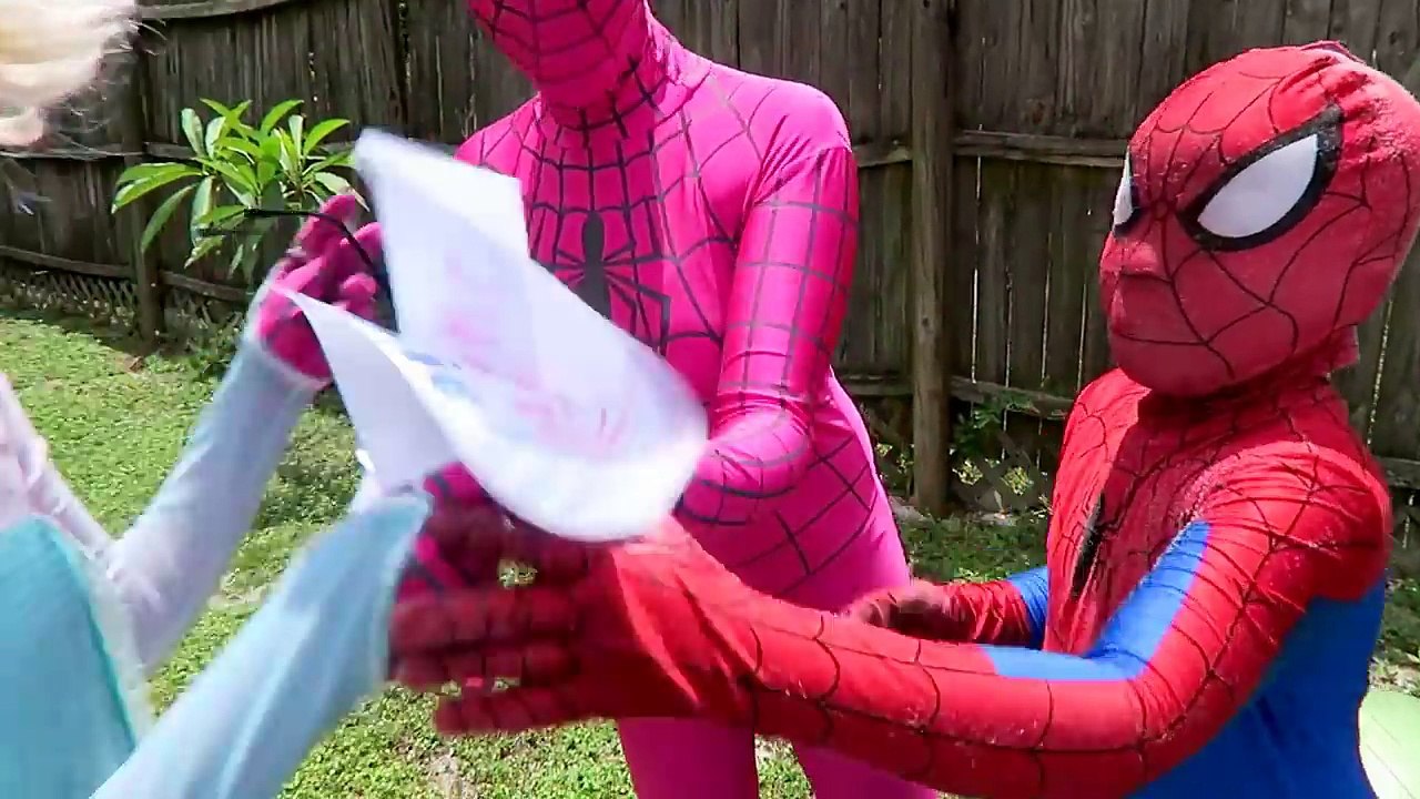 Superhero Superstars PART 3! - Spiderman vs Joker - Frozen Elsa, Pink Spidergirl, Venom, B