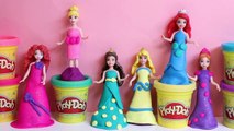 10 Disney Princess MagiClip Collection Merida Belle Snow Ariel Elsa Anna Play Doh 12 Fashi