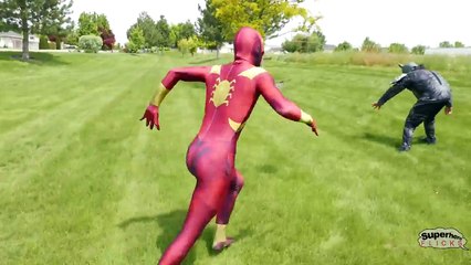 Iron Spiderman vs Rhino vs Olaf - Rhino Steals Airplane from Olaf | Real Life Superhero Mo