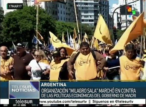 Argentina: organizaciones marchan en contra de políticas económicas