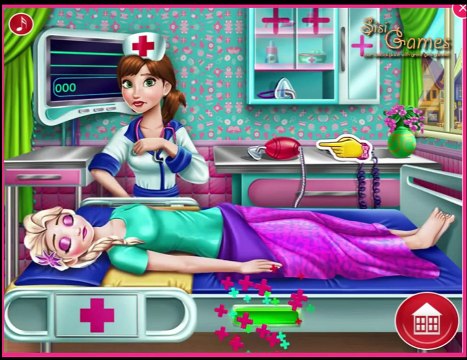 Дисней Эльза замороженный замороженные Игры Больница Принцесса восстановление видео