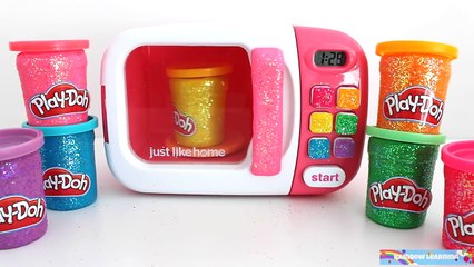 Just Like Home Microwave Pretend Play Disney Princess Play Doh Finger Family * RainbowLear