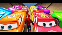 White Spiderman Disney Cars Lightning McQueen Custom Pixar Nursery Rhymes ( Songs for Chil