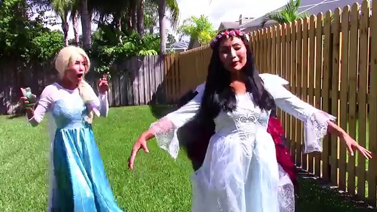 Evil Fairy vs Spiderman, Maleficent, Frozen Elsa, Catwoman w/ Scary Vampire