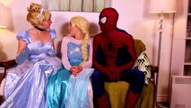 Frozen Elsa Turns into a BAD BABY! w_ Spiderman Pink Spidergirl Joker Anna! Funny Superhero Video  -)-xWa