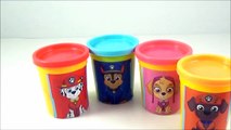LEARN COLORS with Paw Patrol! NEW Paw Patrol Toy Surprise Eggs! Nick Jr Play doh Surprise Cans-v