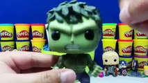 GIANT THOR Surprise Egg Play Doh - Marvel Avengers Toys Funko Pop Mashems Shopkins