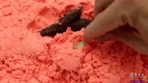 Learn Dinosaurs for Children with Sand and Dinosaur Toys Learning Videos for Kids Toddlers-DRm