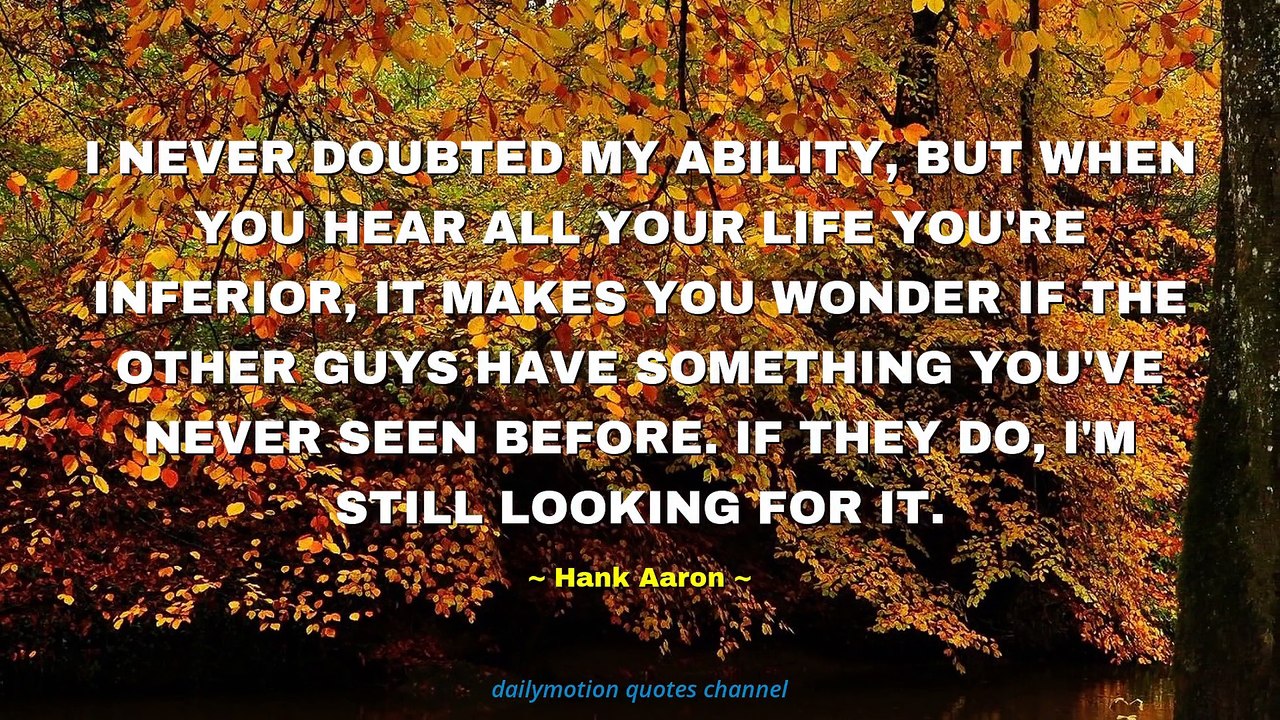 Hank Aaron Quotes