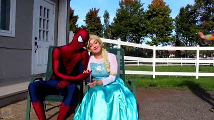 Download Video: Spiderman EVIL SURPRISE! w_ Frozen Elsa Maleficent Joker Girl Spidergirl Ariel! Superheroes IRL  -)-47MkARiN